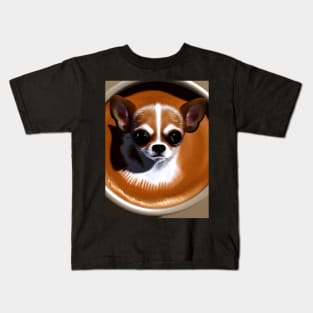 Puppuccino Chihuahua Kids T-Shirt